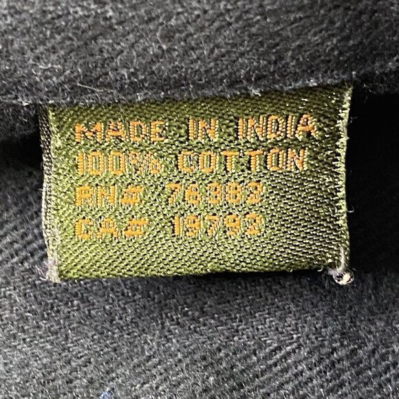 Timberland Weathergear Rugged Fit Shirt Men's Large L/S Button Front Navy Blue - Picture 9 of 11